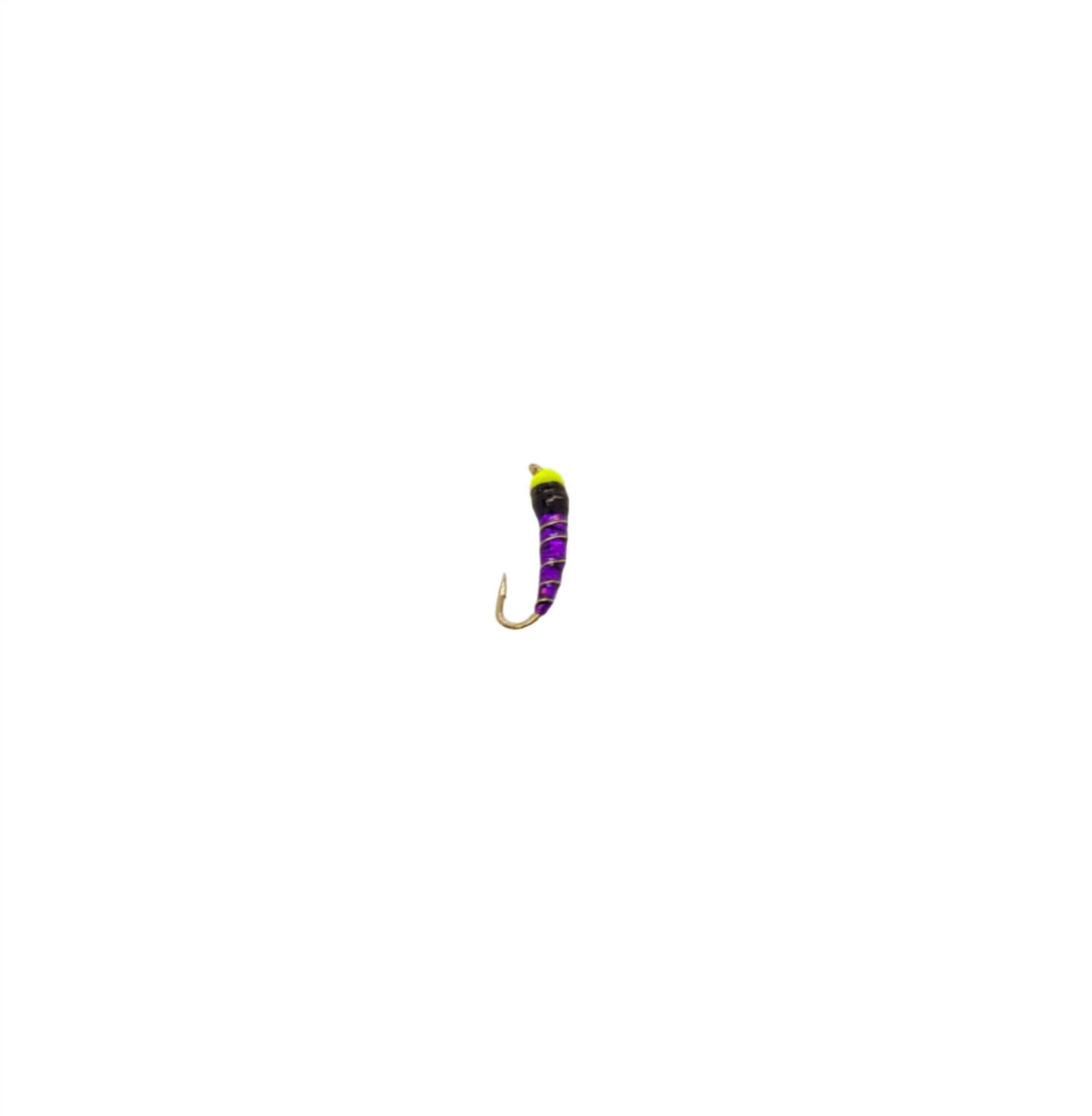 Chartreuse BH/Purple/ Silver wire