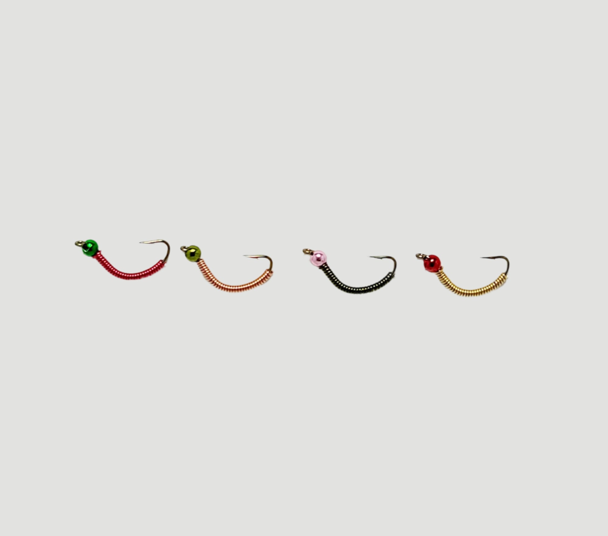 Tungsten Bead Head Wire Worm ( 4-Pack)