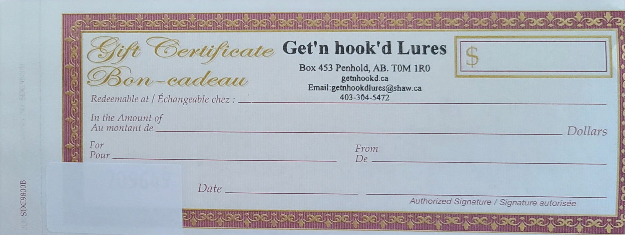 Get'n Hook'd Lures Gift Card
