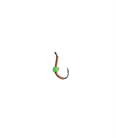 Copper/Green bead