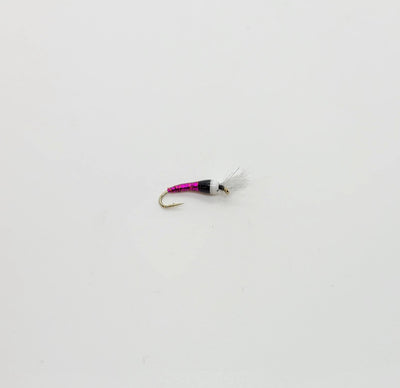 Holographic Hot Pink/White Tungsten bead head