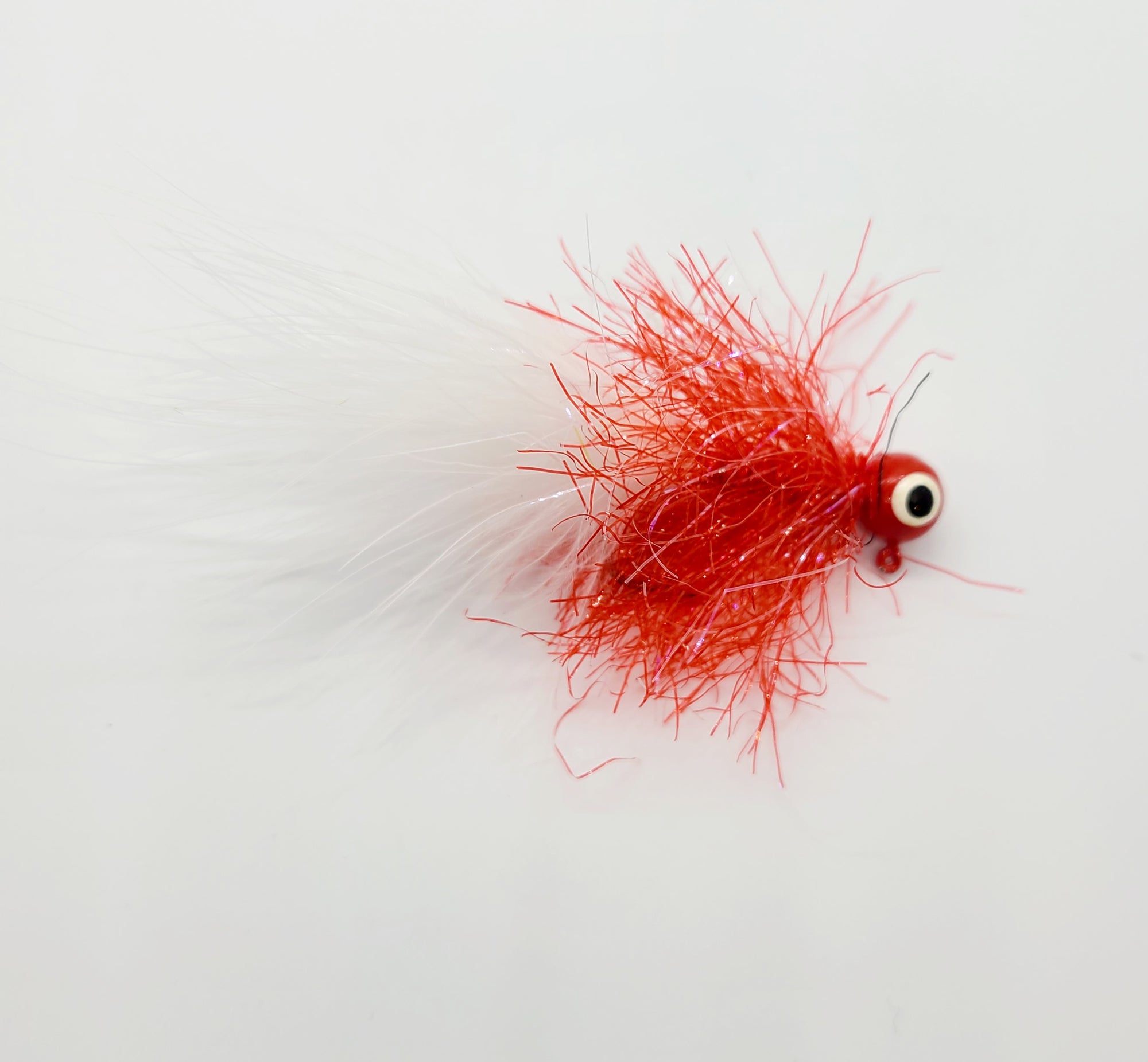 WHITE MARABOU JIG 1/8 OZ
