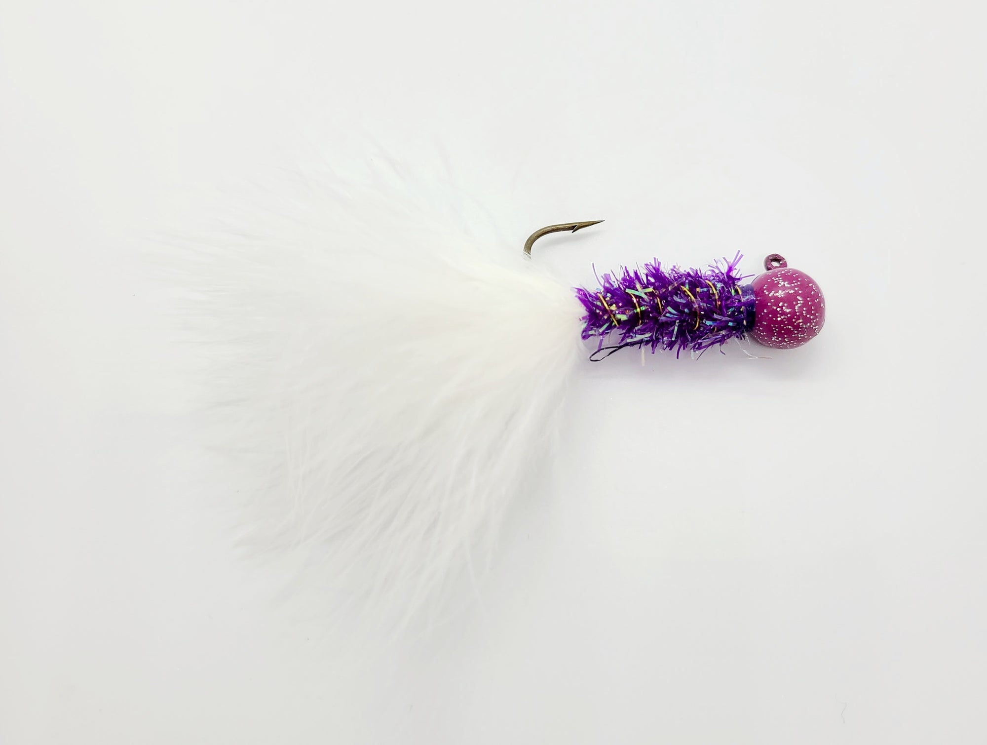 WHITE MARABOU JIG 1/4 OZ