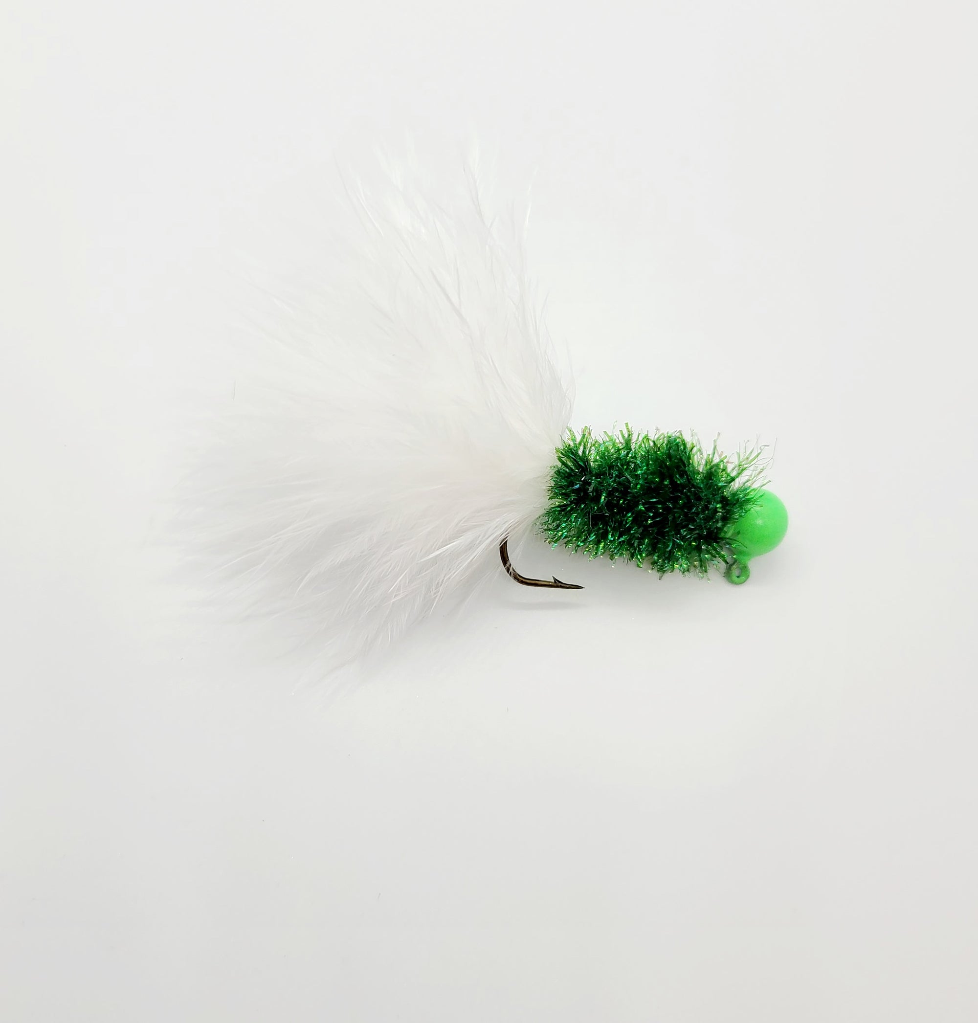 WHITE MARABOU JIG 1/8 OZ