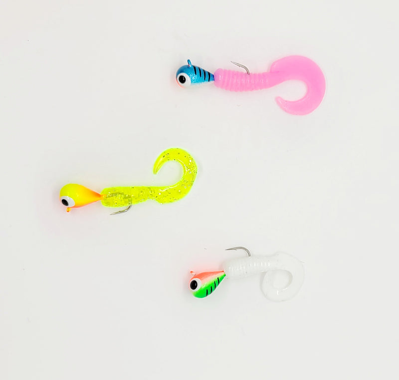 Tungsten Twister Glow Jigs (3 Pack)