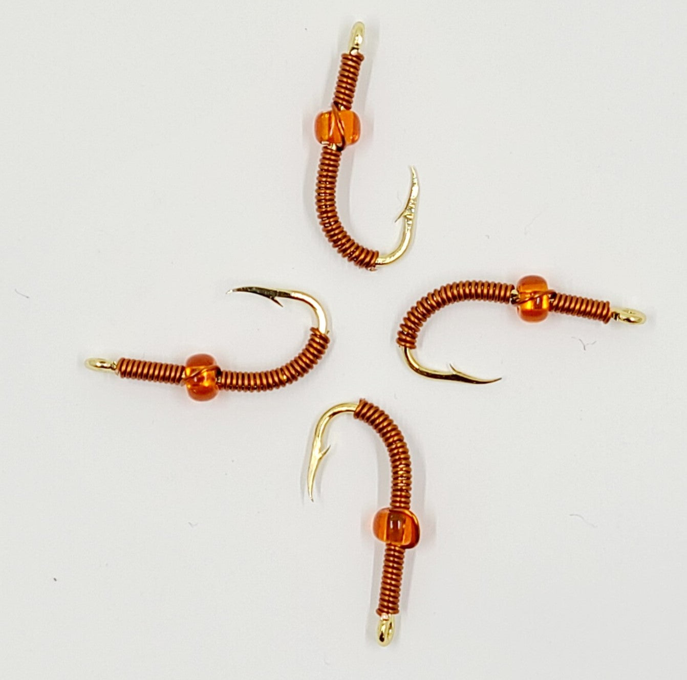 Wire Worm Gold Hook Size 6 - Get'n Hook'd Lures