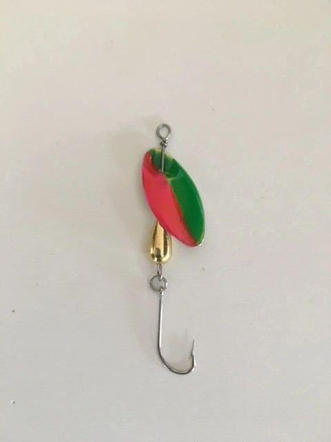 TRANSPARENT WATERMELON SONIC SPINNER-LEAD FREE