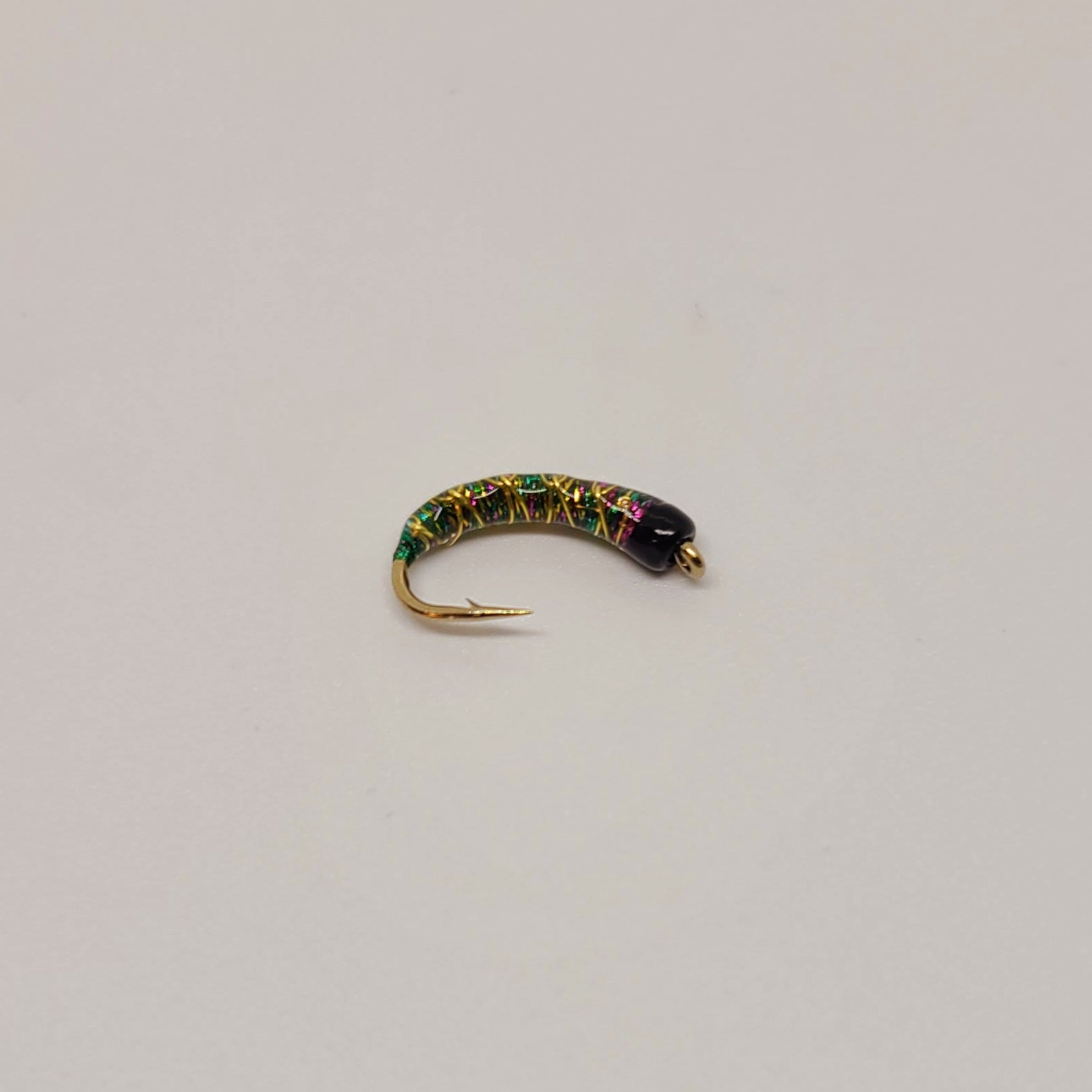 WOVEN LARVA BEAD HEAD SCUD 10